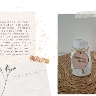 Avec Passion Vase Jesmonite