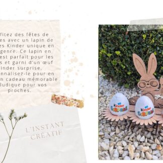 L Instant Creatif Lapin Bois Oeufs (Proches)