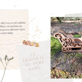 Le Traineau Du Pere Noel Deco (Buffet Votre)