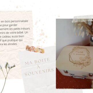 Ma Boite A Souvenirs Valise Bois (Tin)