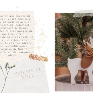 Majeste De Noel Cerf Fleurs (Place)