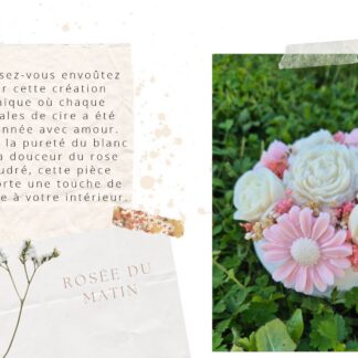 Rosee Du Matin Bougie Fleurs (Apporte Touche)